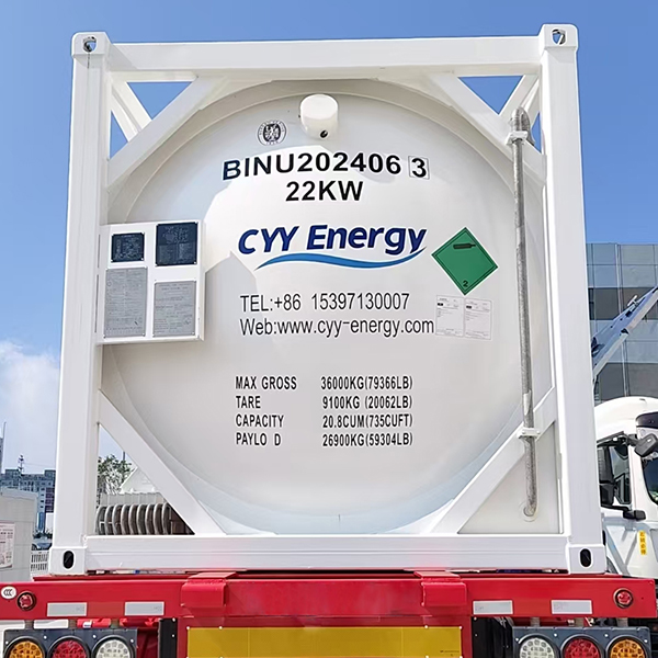 Expédition réussie d'argon liquide et d'azote dans des conteneurs de réservoir en Malaisie